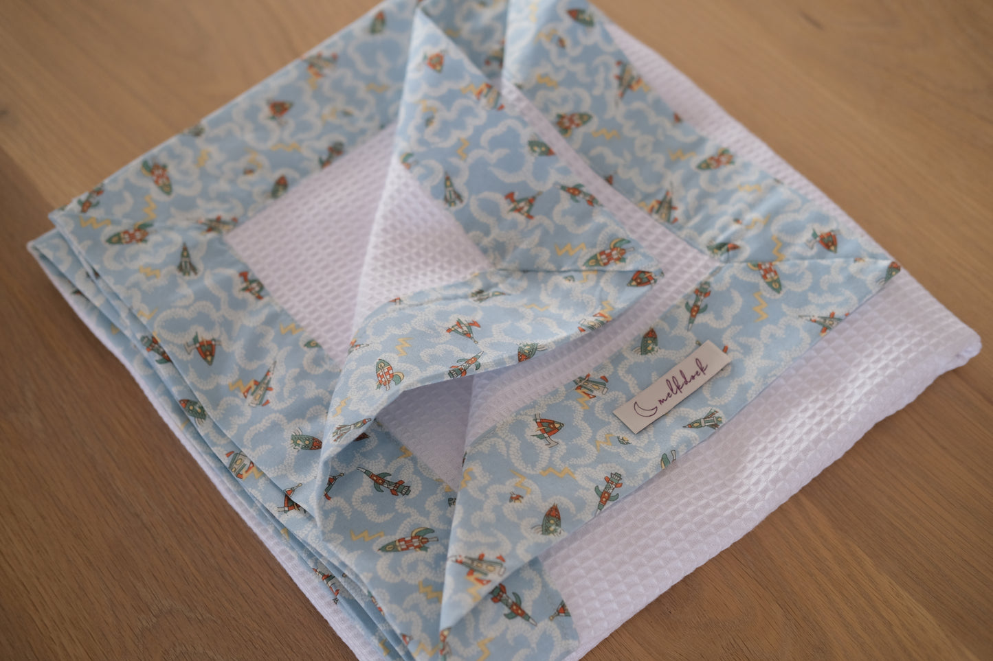 Melkdoek x Liberty Fabrics in Adventures in the Sky